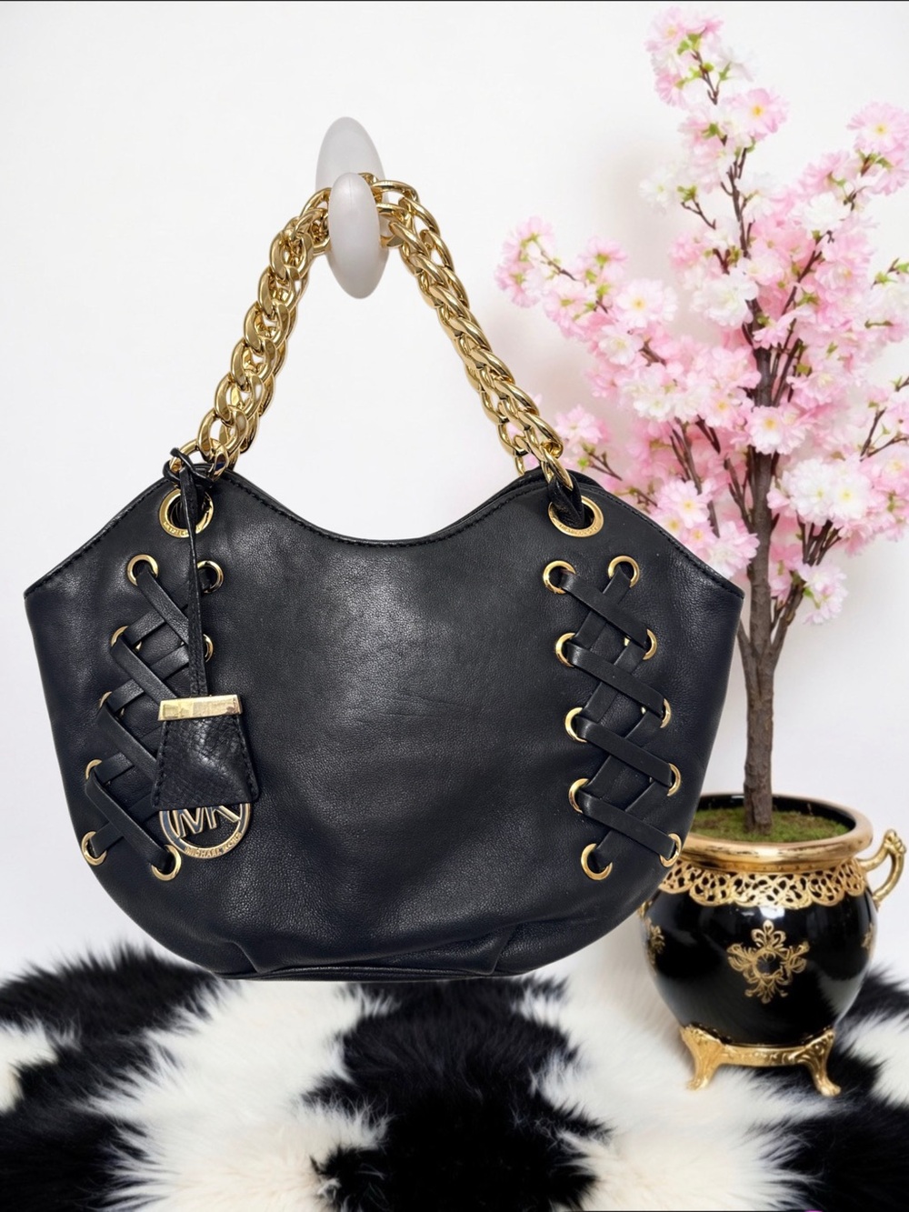 MICHAEL KORS ASTOR GROMMET TOTE NWOT